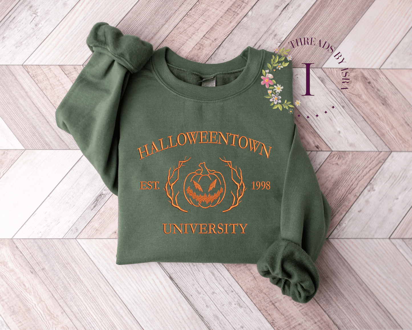 Halloweentown University Embroidered Sweatshirt | Cozy & Spooky Vibes ๐