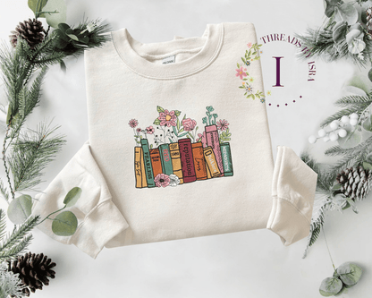 Swiftie Albums as Books Embroidered Book Lovers Design - Unisex Sweatshirt/Hoodie