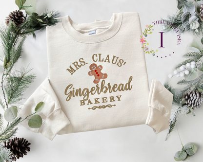 Gingerbread Bakery - Embroidered Crewneck/Hoodie