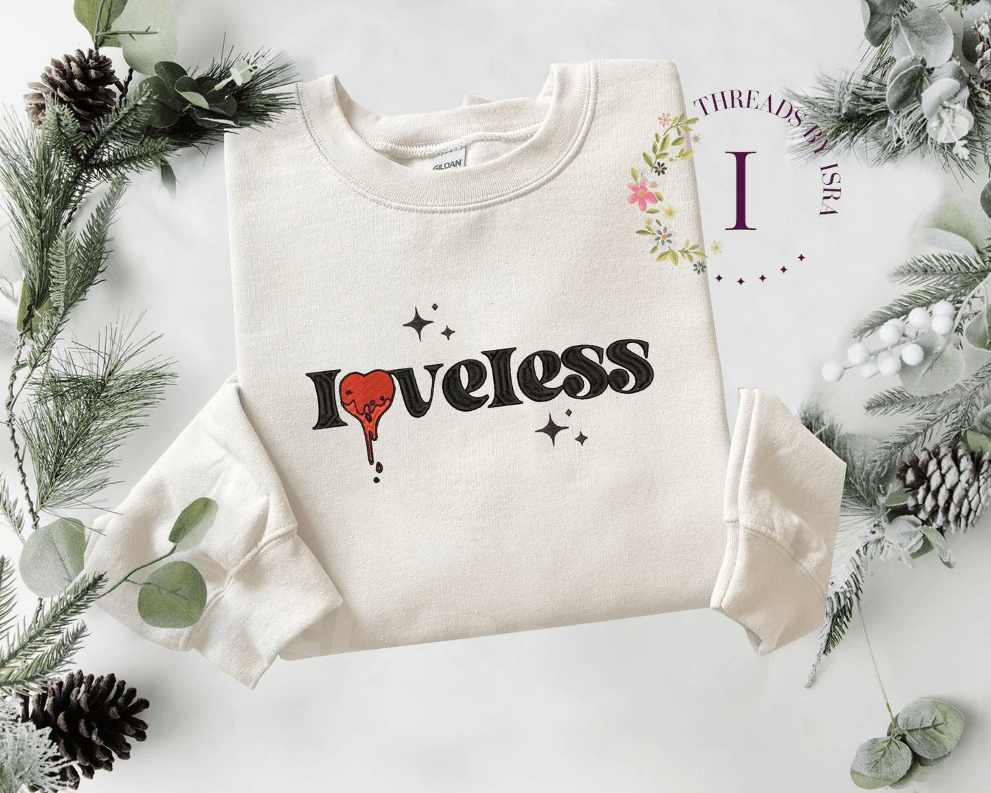 Loveless Heart Text Design - Unisex Sweatshirt/Hoodie