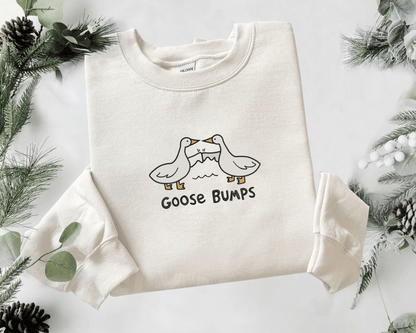 Goose Bumps Funny Cute Embroidered - Unisex Sweatshirt/Hoodie