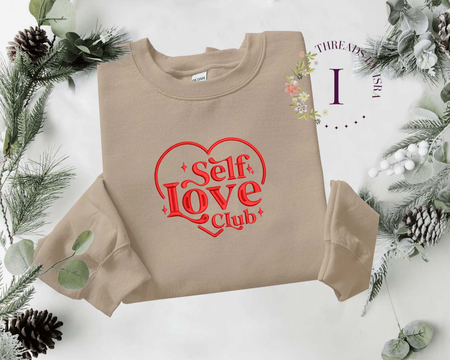 Self Love Club Embroidered Design - Unisex Sweatshirt/Hoodie