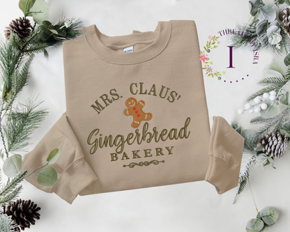 Gingerbread Bakery - Embroidered Crewneck/Hoodie