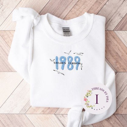 1989 Taylor's Version - Embroidered Unisex Crewneck