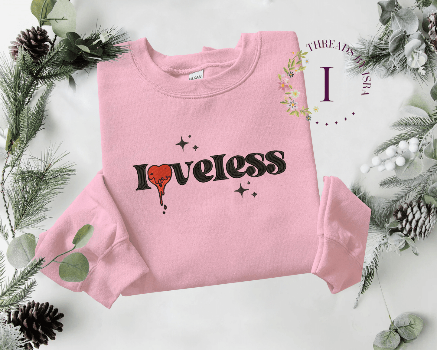 Loveless Heart Text Design - Unisex Sweatshirt/Hoodie