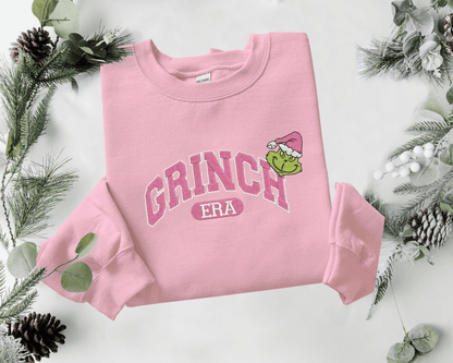 Grinch Era Embroidered Crewneck/Hoodie