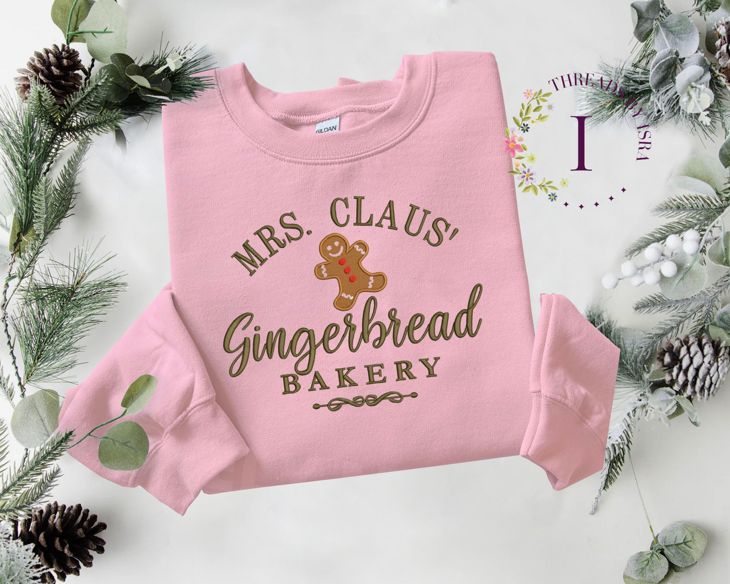 Gingerbread Bakery - Embroidered Crewneck/Hoodie