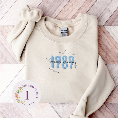 1989 Taylor's Version - Embroidered Unisex Crewneck