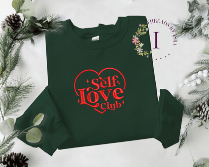 Self Love Club Embroidered Design - Unisex Sweatshirt/Hoodie