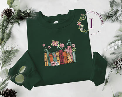 Swiftie Albums as Books Embroidered Book Lovers Design - Unisex Sweatshirt/Hoodie