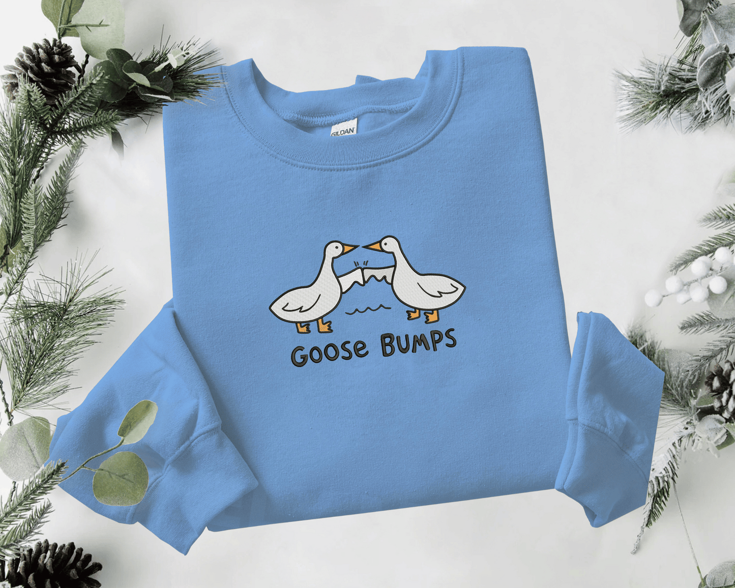 Goose Bumps Funny Cute Embroidered - Unisex Sweatshirt/Hoodie