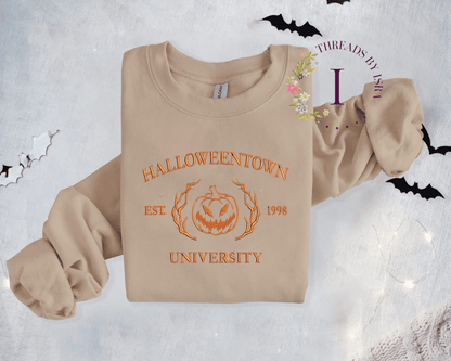 Halloweentown University Embroidered Sweatshirt | Cozy & Spooky Vibes 🎃