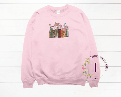 Swiftie Albums as Books Embroidered Book Lovers Design - Unisex Sweatshirt/Hoodie