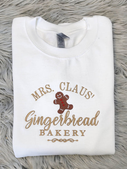 Gingerbread Bakery - Embroidered Crewneck/Hoodie