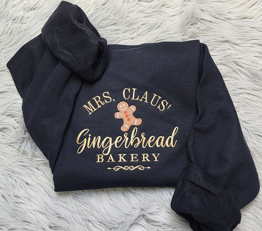 Gingerbread Bakery - Embroidered Crewneck/Hoodie